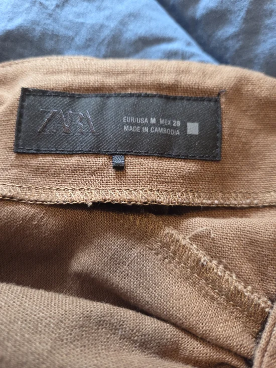 ZARA Black Label Taupe Backless Maxi Dress with Knotted Front Halter Size M - Picture 3 of 10